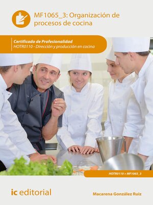 cover image of Organización de procesos de cocina. HOTR0110